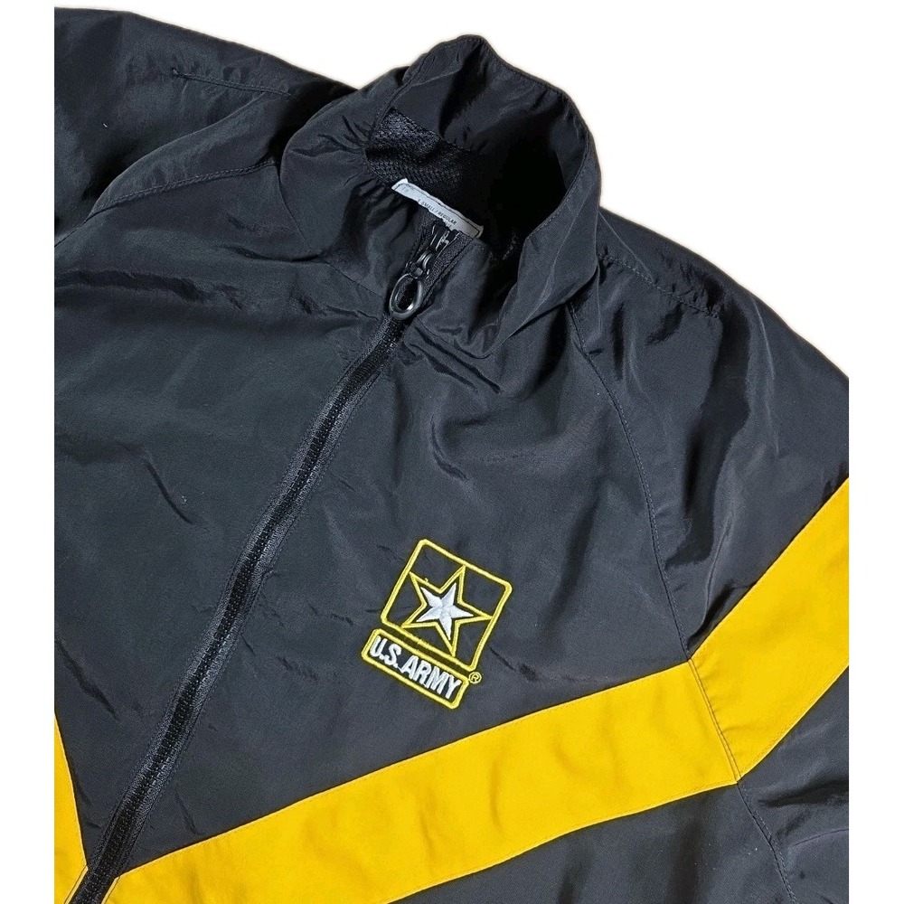 JWOD Skilcraft US Army IPFU Physical‎ Fitness Jacket Windbreaker Black Size XS